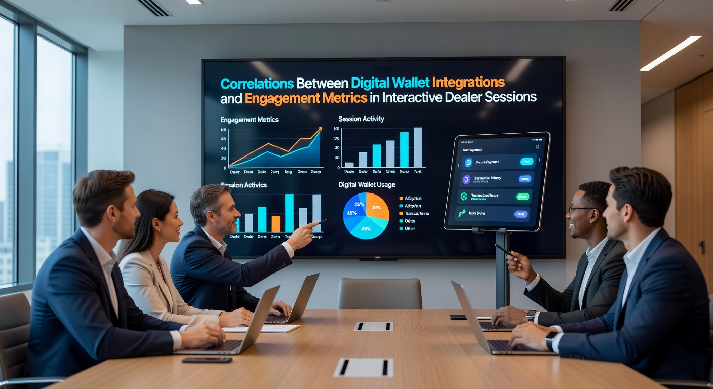 Analytics dashboard showing engagement metrics and transaction data from interactive dealer sessions