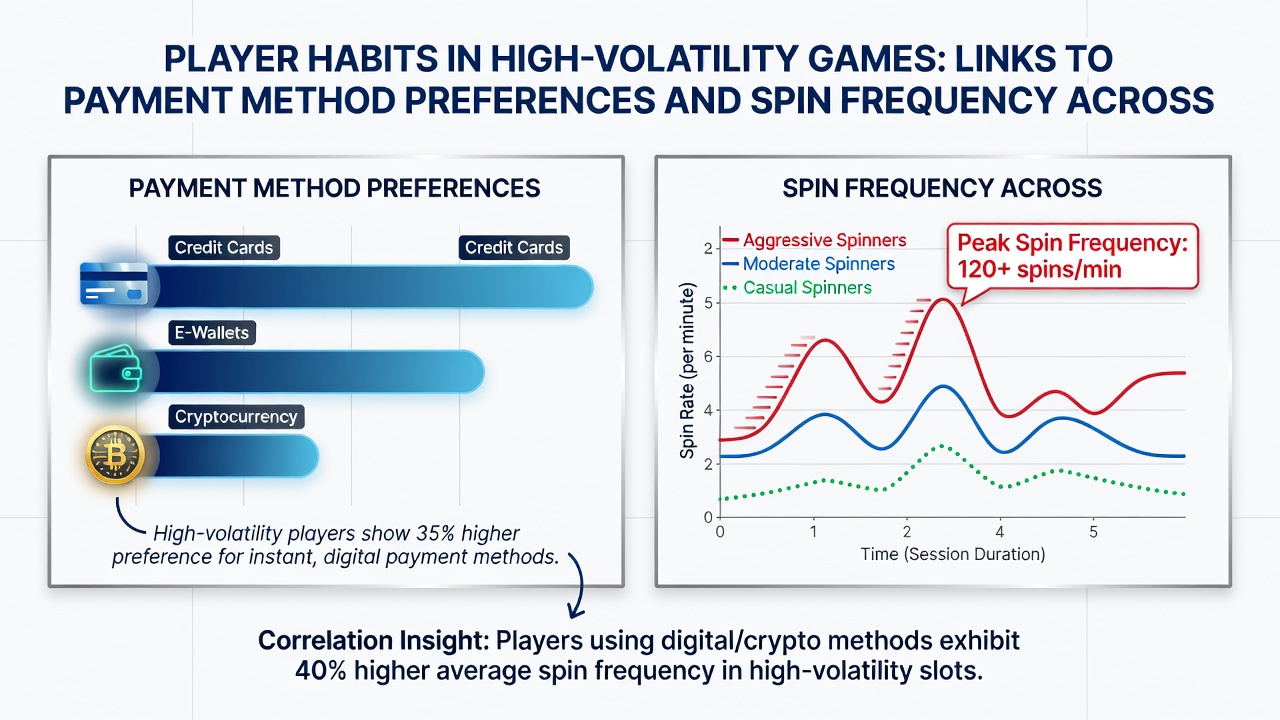 Analytics dashboard displaying spin frequency charts and payment method breakdowns for mobile gaming sessions