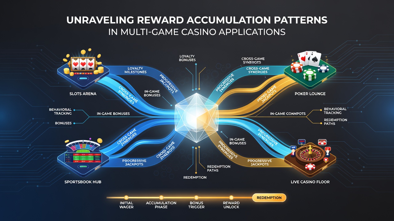 Graph displaying reward tier progression curves across different casino game categories